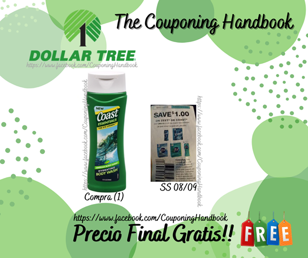 Coast Bodywash Free en Dollar Tree