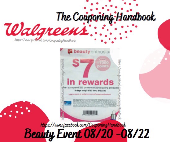 Beauty Perk del 8/20 – 8/22/20 Walgreens