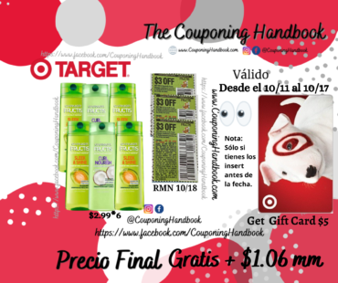 Garnier Fructis shampoo Free en Target