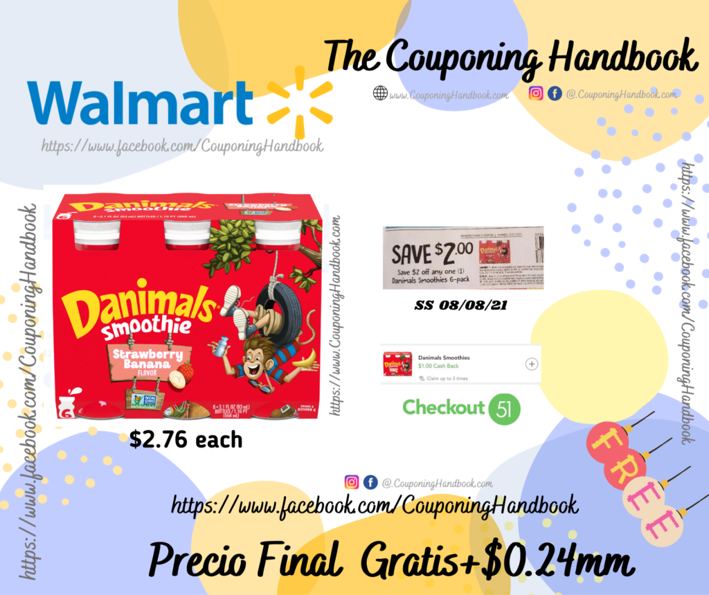 Dannon Danimals Yogurt Kids’ Smoothie Drinks – 6pk Gratis en Walmart ...