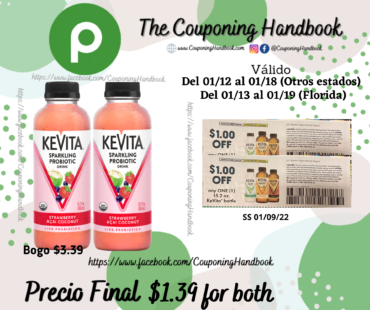 02 Kevita Sparkling Probiotic Drink $1.39