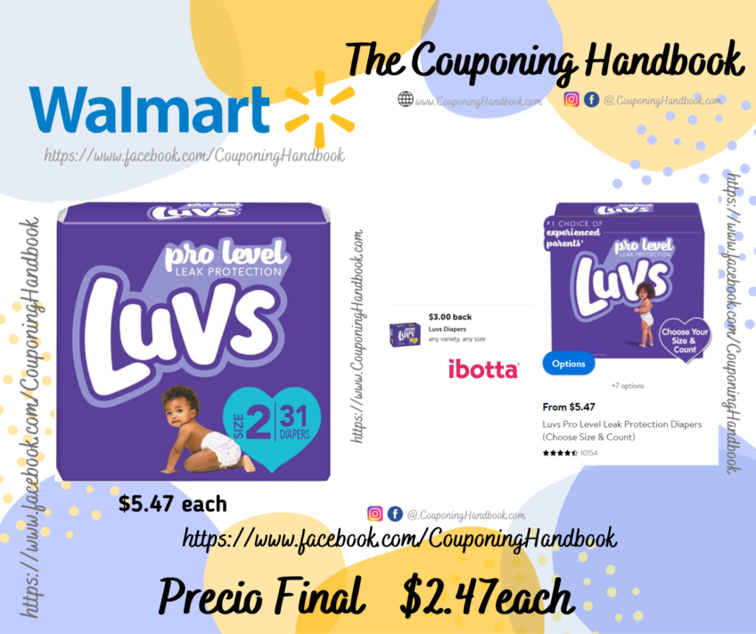Luvs Pro Level Leak Protection Diapers a $2.47