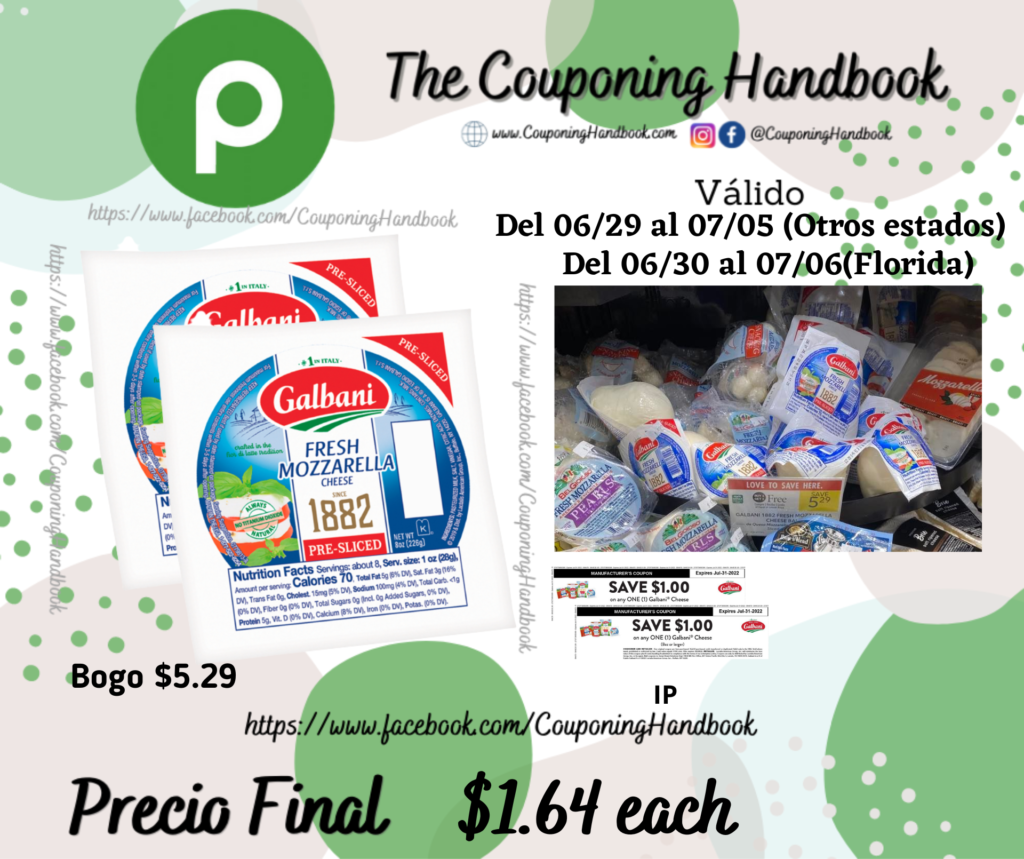 Galbani Galbani Fresh Mozzarella Cheese Sliced a $1.64 – Couponing Handbook