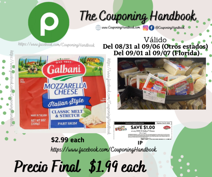 Galbani Mozzarella Cheese, 8 oz a $1.99 – Couponing Handbook