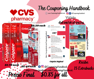 05 Productos Colgate por $0.85