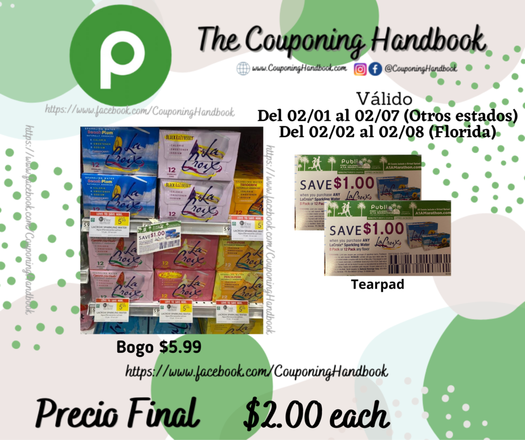 LaCroix Sparkling Water a $2.00 – Couponing Handbook