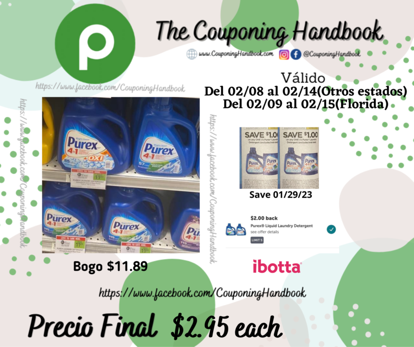 Purex Detergent, Concentrated 150 fl oz a $2.95