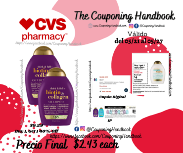 OGX Thick & Full Biotin & Collagen Shampoo a $2.43