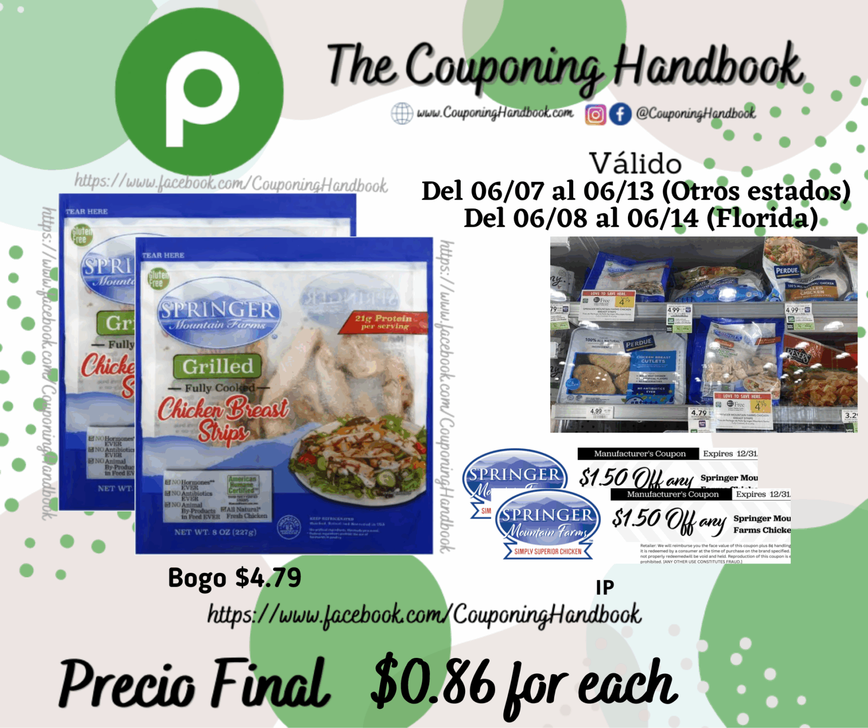 Springer Mountain Farms Chicken Breast Strips, Grille a $0.86 – Couponing Handbook