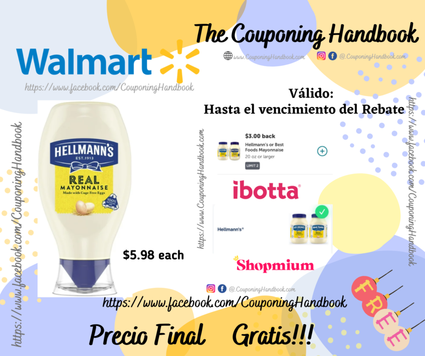 Hellmann’s Real Mayonnaise Squeeze Bottle Gluten Free, 20 oz Gratis