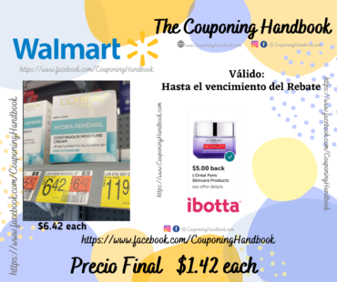 L’Oreal Paris Dermo Expertise Hydra Renewal Moisture Cream, 1.7 oz por $1.42