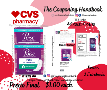 Poise Light Absorbancy Pads por $1.00