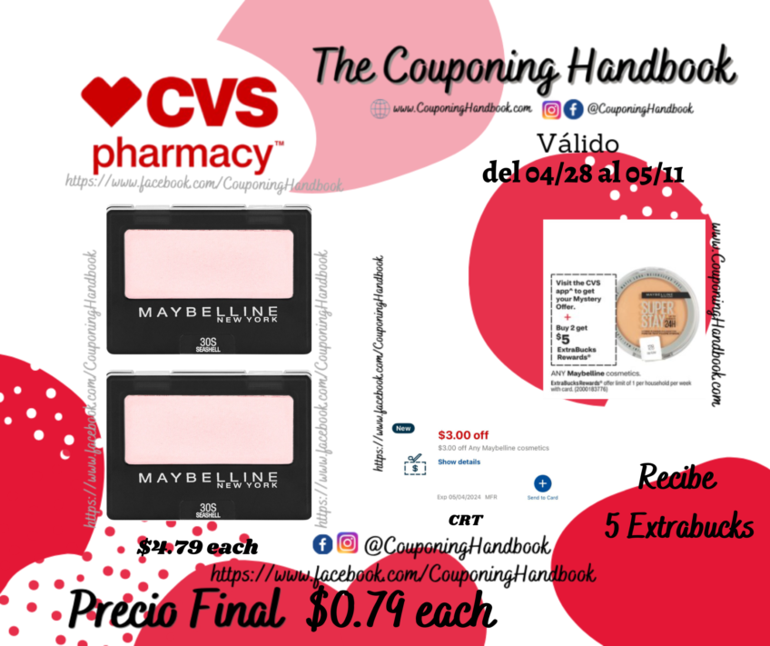 Maybelline Expert Wear Eyeshadow por $0.79