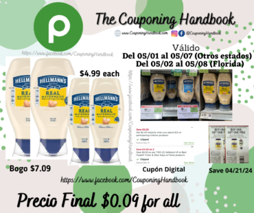 04 Hellmann’s Real Mayonnaise Por $0.09
