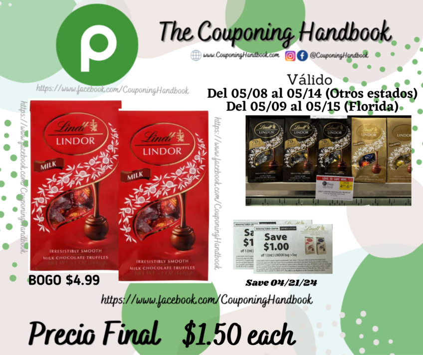 Lindt Lindor Chocolate Milk 5.1 oz por $1.50