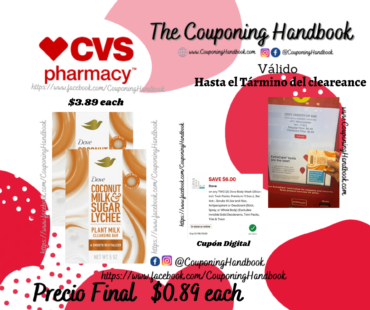 Dove Plant-Based Beauty Bar Soap, Smooth Operator, Coconut Milk & Sugar Lychee, 5 OZ por $0.89