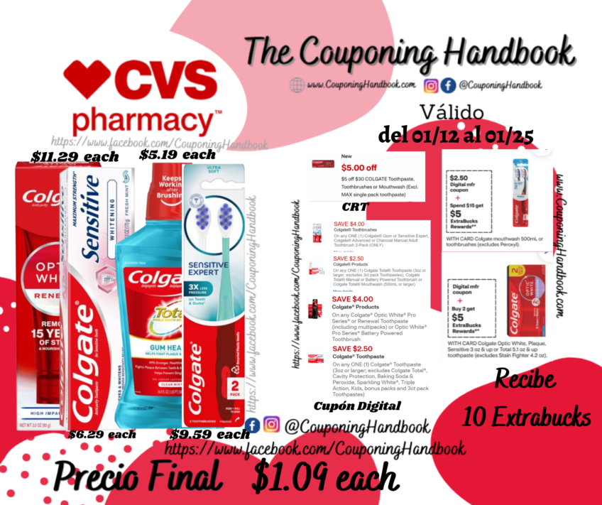 Productos Colgate por $4.36