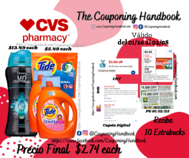 Productos de Laundry por $2.74