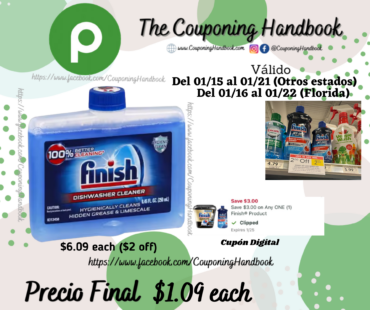 Finish Dishwasher Deep Cleaner por $1.09