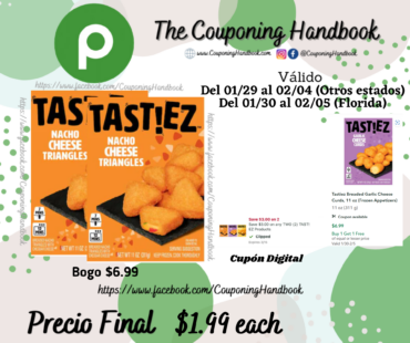 Tastiez Nacho Cheese Triangles, Breaded por $1.99