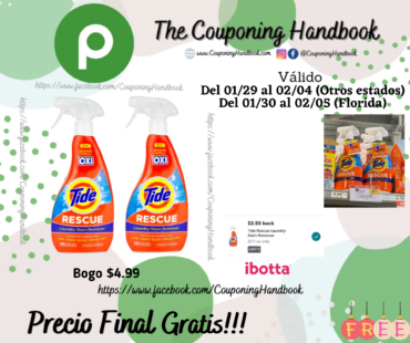 02 Tide Laundry Stain Remover, Rescue, +Oxi Gratis