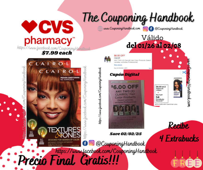 02 Clairol Professional Textures & Tones Hair Color Gratis