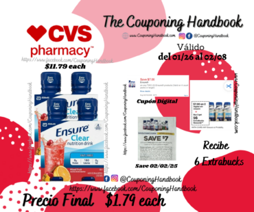 Ensure Clear Nutrition Drink Ready-to-Drink 10 fl oz, 4CT por $1.79