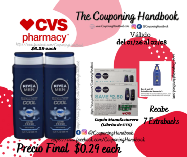 NIVEA Men Fresh Wave Body Wash por $0.29