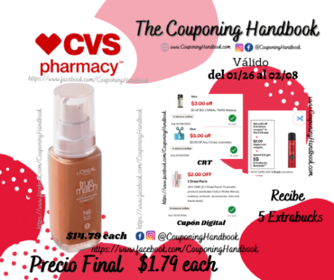 L’Oreal Paris True Match Super-Blendable Foundation por $1.79