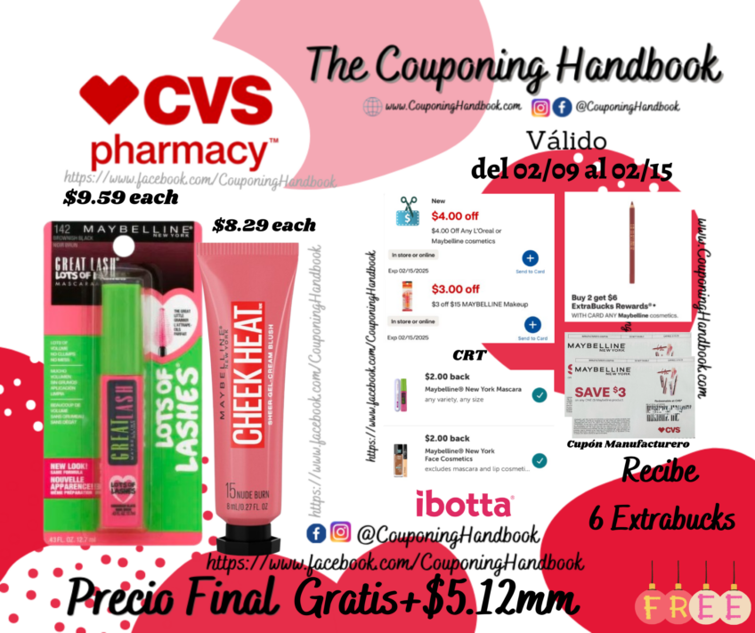 02 Productos Maybelline Gratis