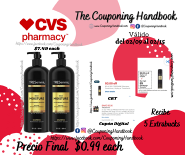 TRESemme Rich Moisture Shampoo, 28 OZ por $0.99