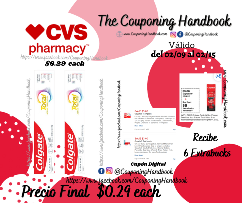 Colgate Total Anticavity, Antigingivitis, and Antisensitivity Whitening Gel Toothpaste por $0.29