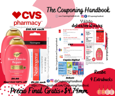 02 Productos Nutrogena Acne y 02 OGX Shampoo Gratis