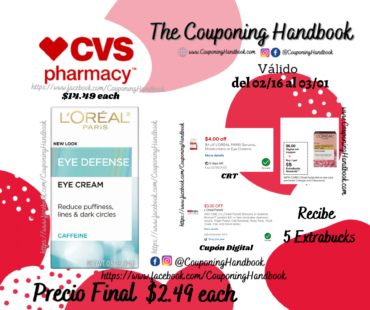 L’Oreal Paris Eye Defense Eye Cream, 0.5 OZ por $2.49