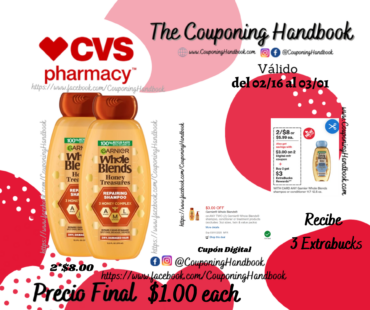 Garnier Whole Blends shampoo or conditioner por $1.00
