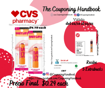 Maybelline Baby Lips Moisturizing Lip Balm por $0.29