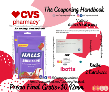 02 Halls Breezers Cough Drops, 25 Count Gratis