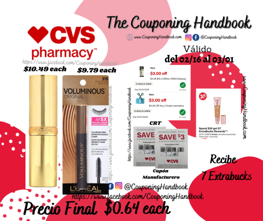 Productos L’Oreal por $0.64