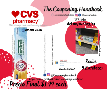 Arm and Hammer Plus Therabreath Whitening Toothpaste, Invigorating Icy Mint, 5.5 Oz por $1.49