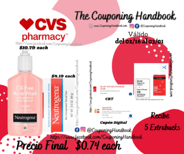 Productos Neutrogena Acne por $0.74