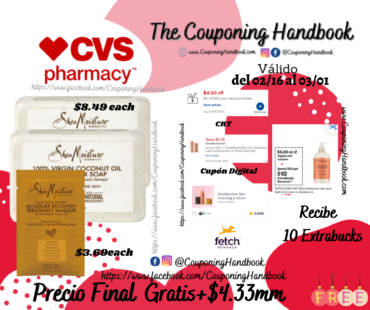 03 productos SheaMoisture Gratis