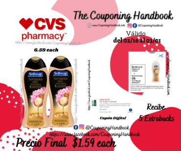 Softsoap Luminous Oils Body Wash por $1.59