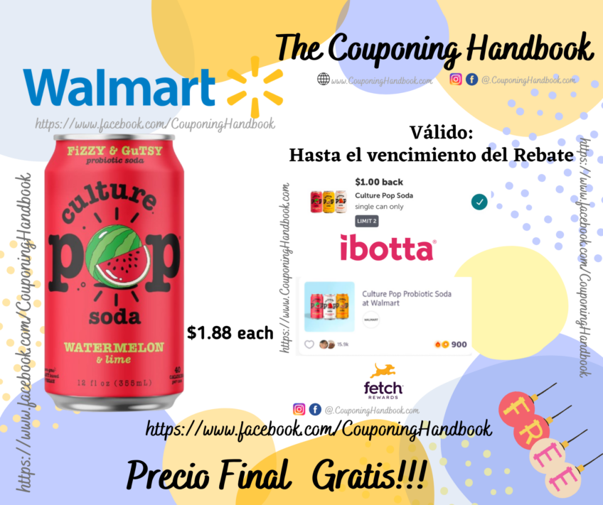 Culture Pop Sparkling Probiotic Soda Gratis