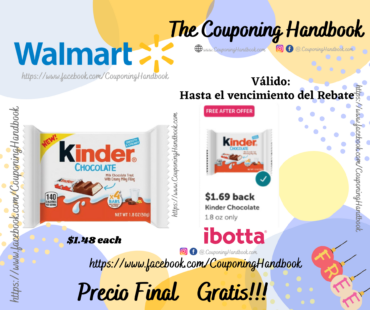 Kinder Chocolate Single 1.8 oz Gratis