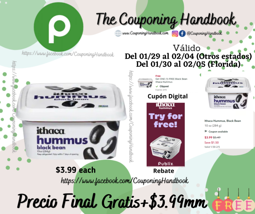 Ithaca Hummus, Black Bean Gratis+Ganancia