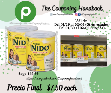 Nestlé Nido Fortificada Powdered Mix 28.2 oz por $7.50