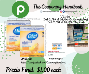 Dial Advanced Clean Bar Soap por $1.00