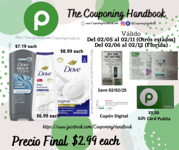 Productos Dove por $2.99