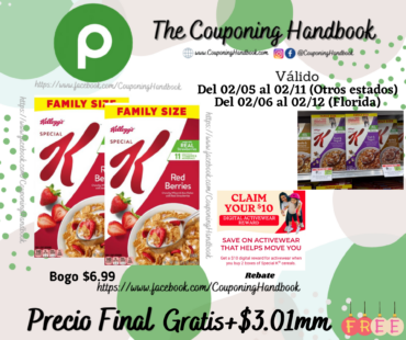 02 Kellogg’s Special K Breakfast Cereal Gratis