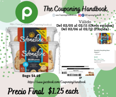 Stonefire Naan Dippers 20 Count por $1.25